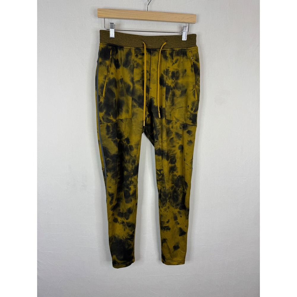 Lululemon Surge‎ Jogger Gold Black Tie Dye Mesh Running Pants Mens Small